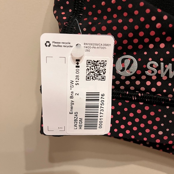 Seawheeze energy bra *reflective camo Lululemon NWT - Picture 7 of 8